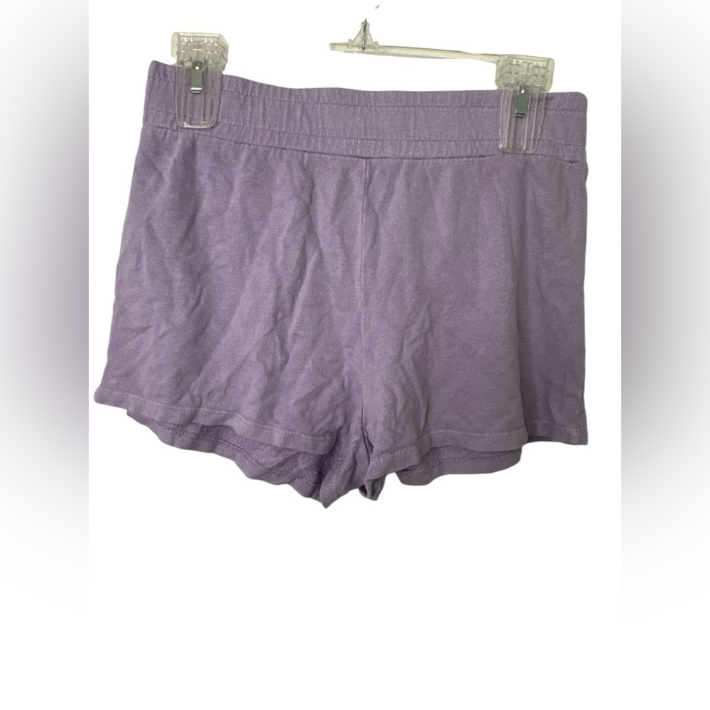Maronie Purple Cotton Pull On Shorts